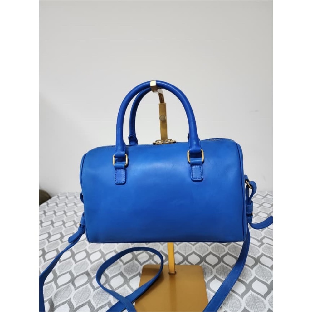 Authentic Saint Laurent Classic Duffle 6 Satchel Bag Blue - Picture 3 of 16